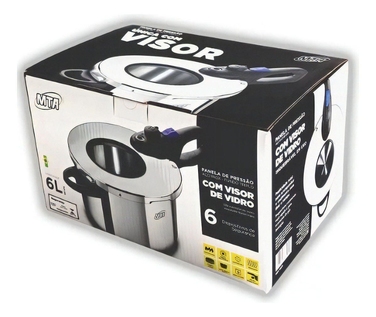 Panela de Pressão Inox Visor MTA 5