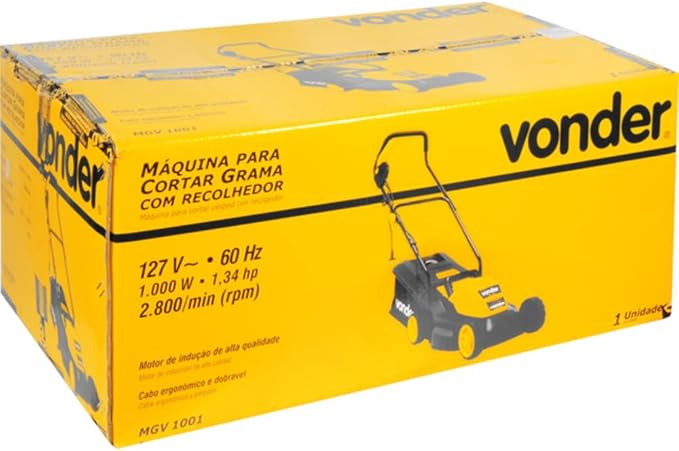 Máquina para Cortar Grama com Recolhedor 1000 W MGV 1001 127 V 2