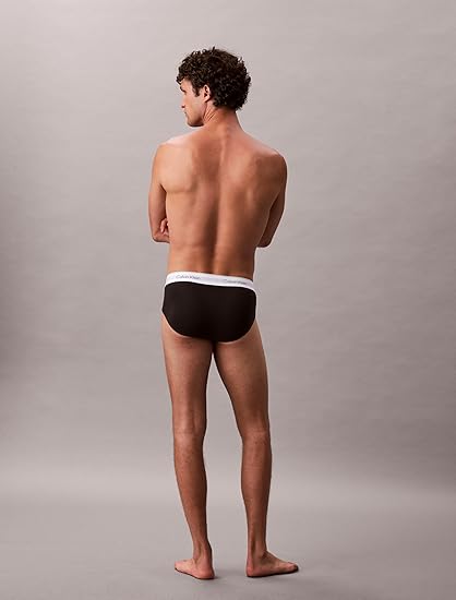 Cueca Icon Cotton Stretch Preta (Kit com 3) 5