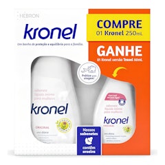 Kit Kronel Sabonete Líquido Íntimo 250 ml + 80 ml para Viagem