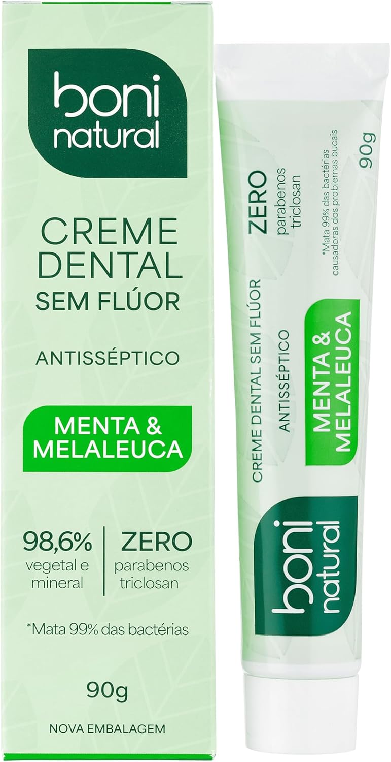 Creme Dental Boni Natural Menta e Melaleuca 2