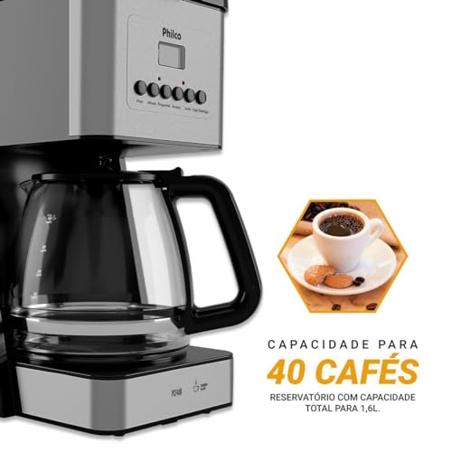 Cafeteira Philco 40 Cafezinhos 1000 W Painel Digital 3