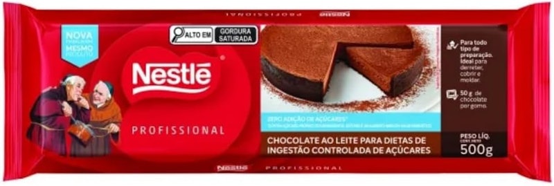 Barra de Chocolate sem Adição de Açúcar NESTLÉ 1