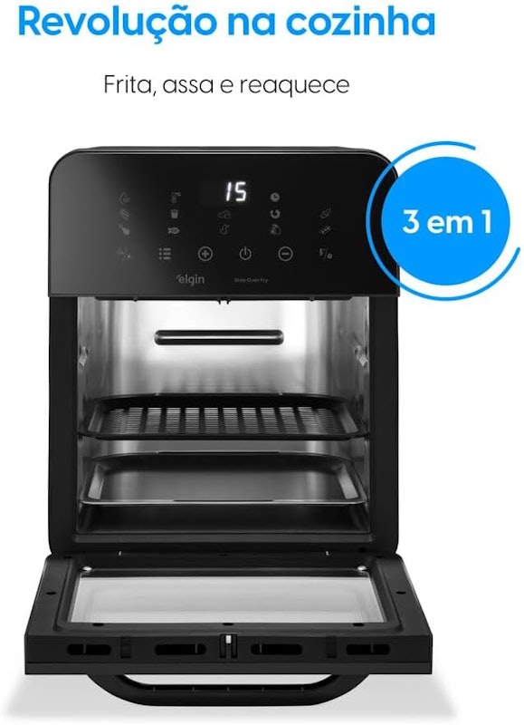 Fritadeira Air fryer Forno Style Oven Fry 10 L 2