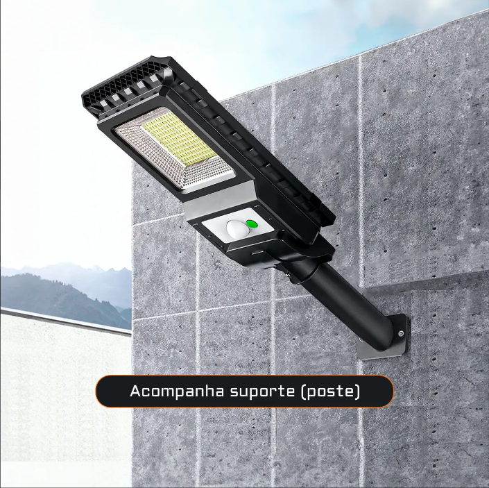 Luminária Refletor Solar Poste 3