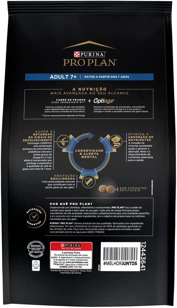 Ração Purina Pro Plan Adult 7+ 2