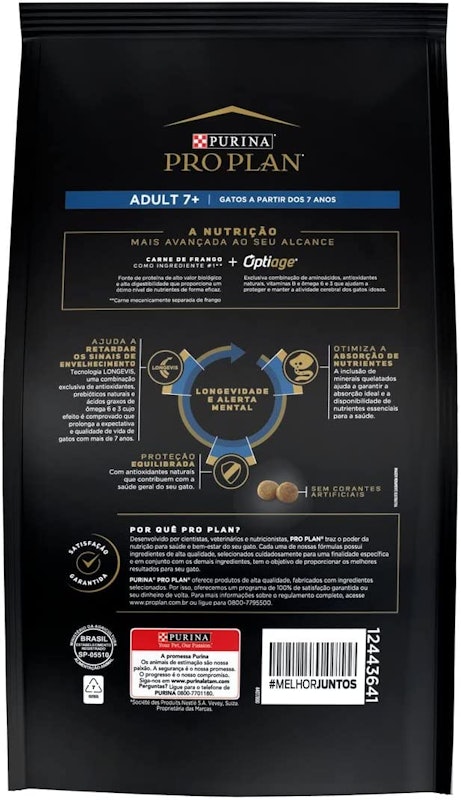 Ração Purina Pro Plan Adult 7+ 2