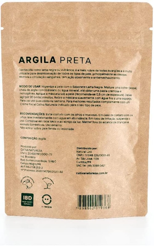 Argila Preta Cativa Natureza 2