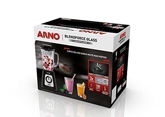 Liquidificador Arno Blendforce com Jarra de Vidro Preto 5