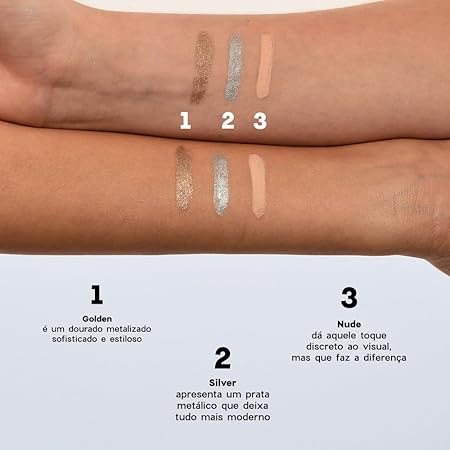 Lápis para Olhos Dourado - Shine Eye Pencil Golden Océane 4you 4