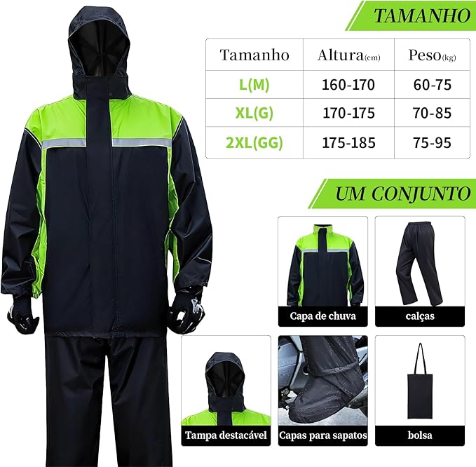 Conjunto de Capa de Chuva 2