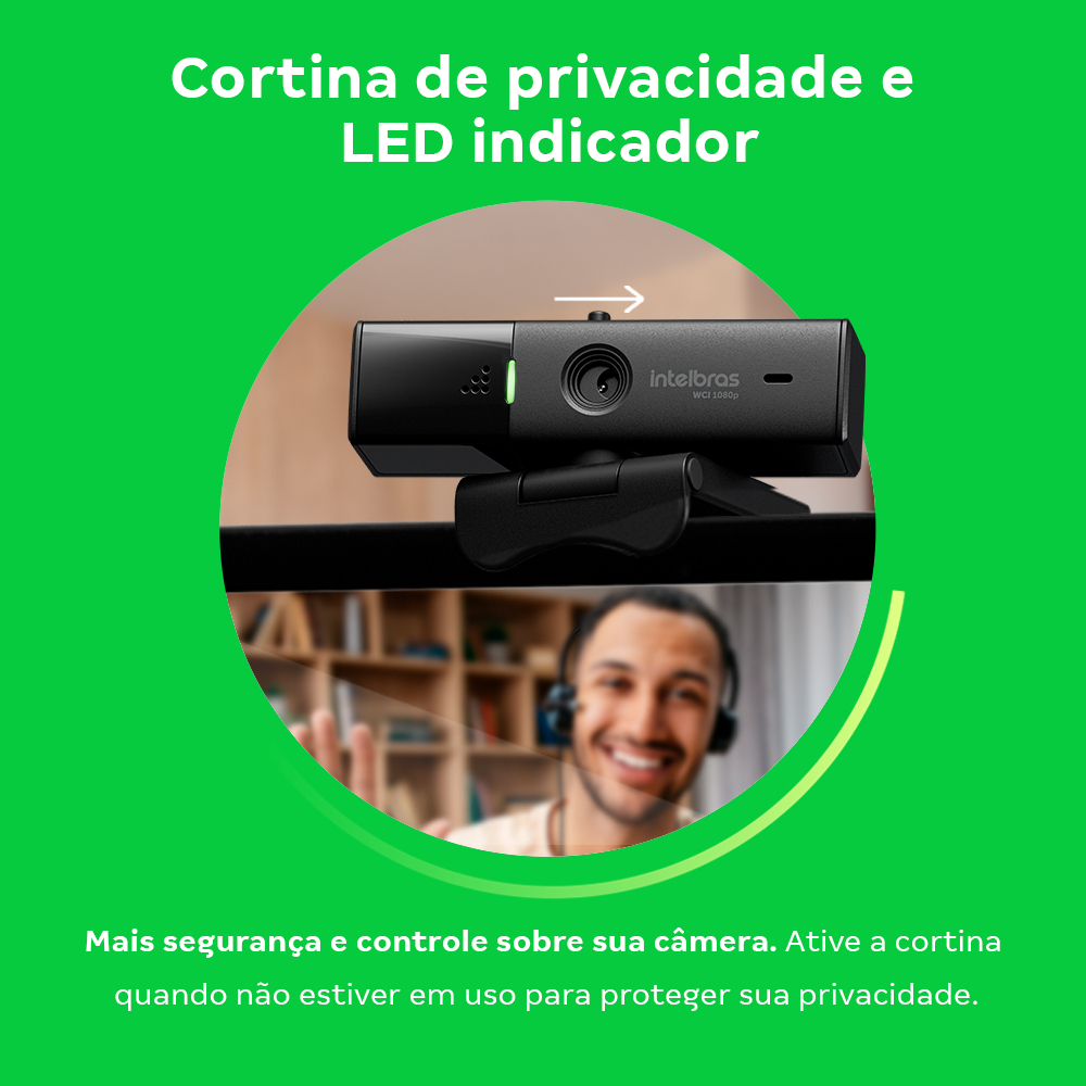 Webcam WCI1080P Full HD 60 FPS Intelbras 2