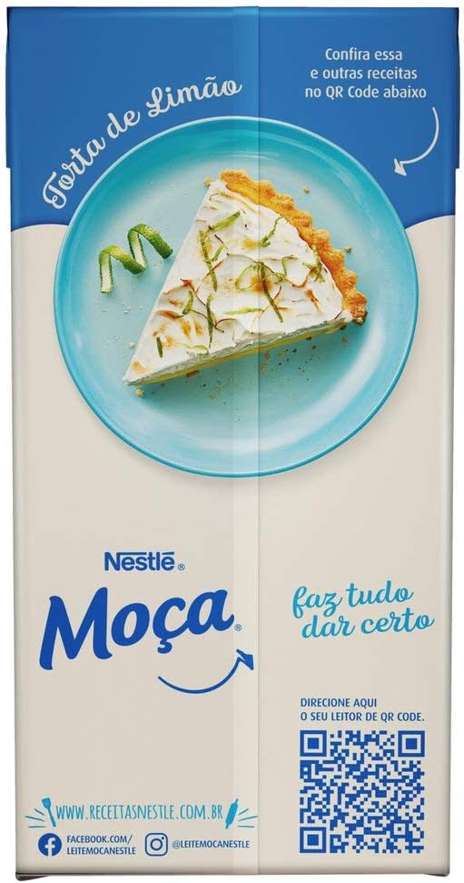 Leite Condensado Semidesnatado Moça Caixinha 395g 3