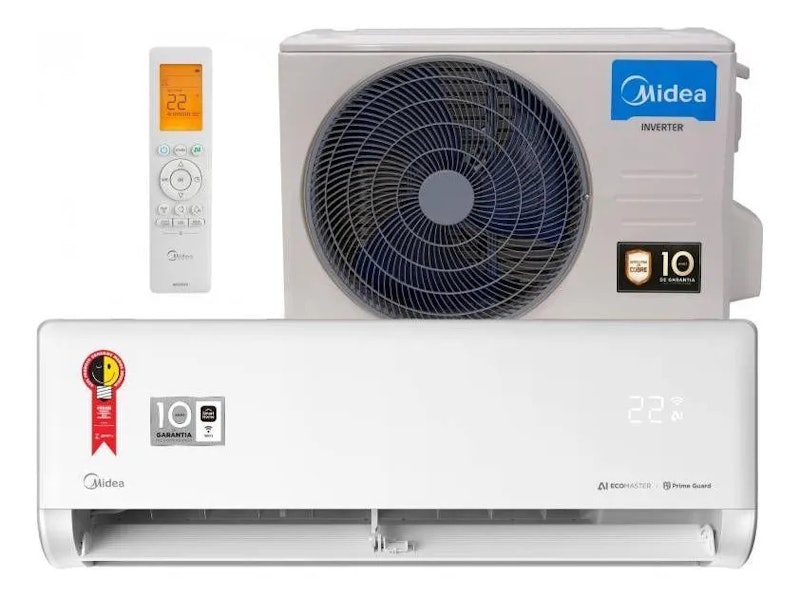 Ar-Condicionado Split 12.000 BTUs Inverter AI Ecomaster Q/F Midea 1