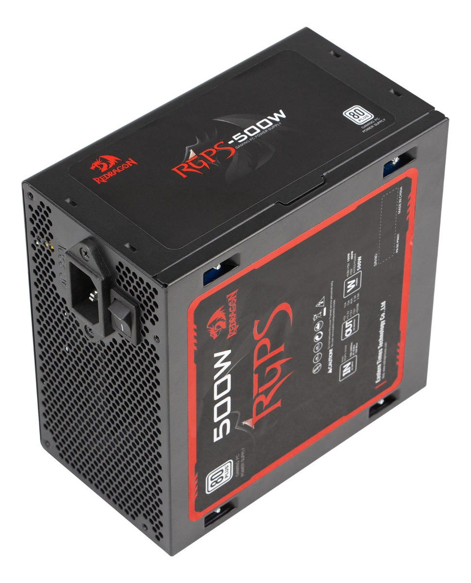 Fonte Gamer Redragon RGPS-500W 80 Plus White ATX PFC Ativo Full Range 2