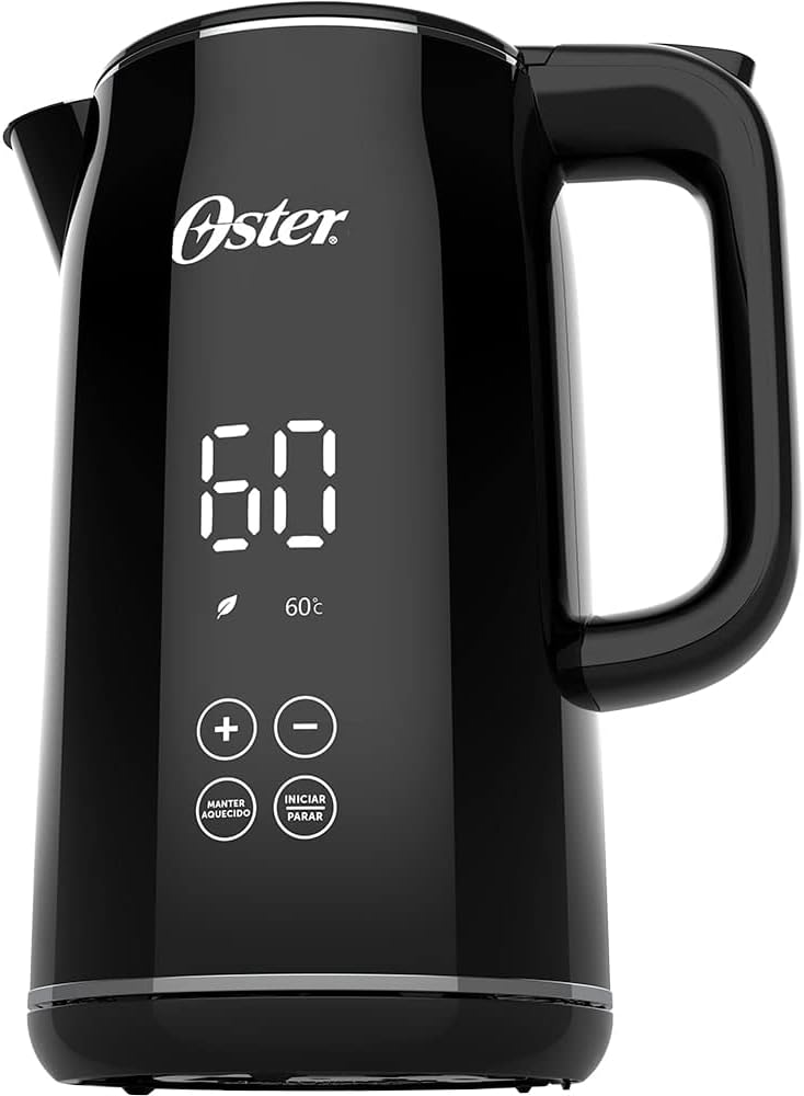 Chaleira Digital Oster Black 1,7 L com Controle de Temperatura 3