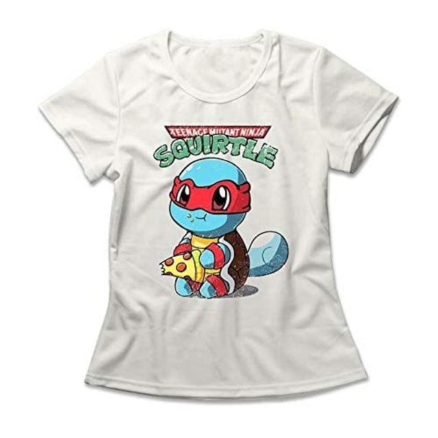 Camiseta Feminina Squirtle Ninja 1