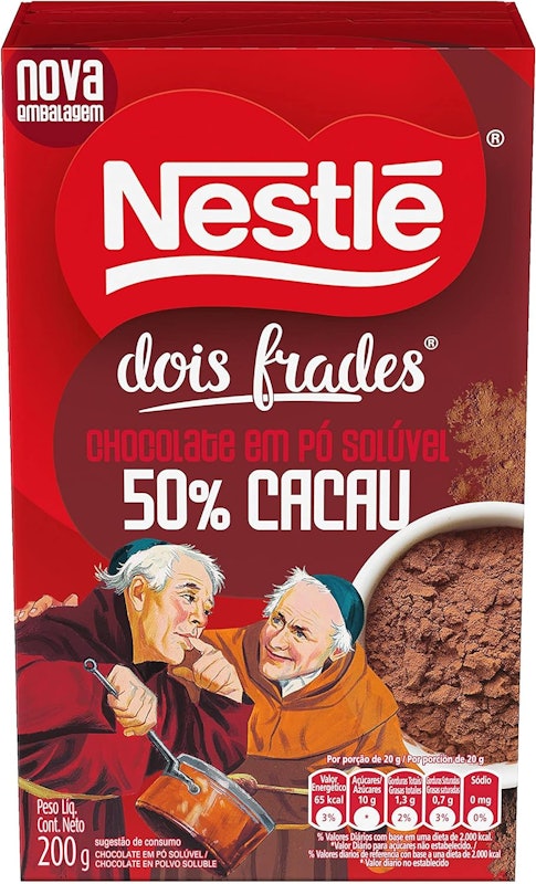 Chocolate em Pó Solúvel 50% Cacau Dois Frades 1