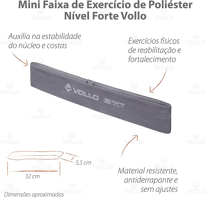 Faixa Elástica Mini Band Nível Forte 3
