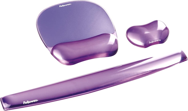 Fellowes Mousepad Transparente de Gel e Descanso de Pulso 5