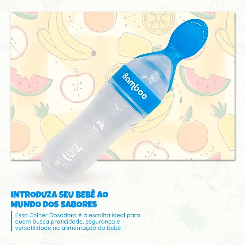 Colher Dosadora Papinha Leite Infantil Bebê 2