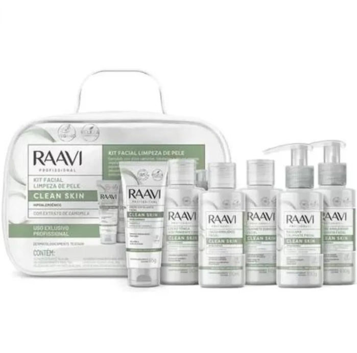 Kit Facial Limpeza de Pele Clean Skin Raavi 1