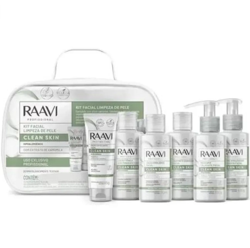Kit Facial Limpeza de Pele Clean Skin Raavi 1