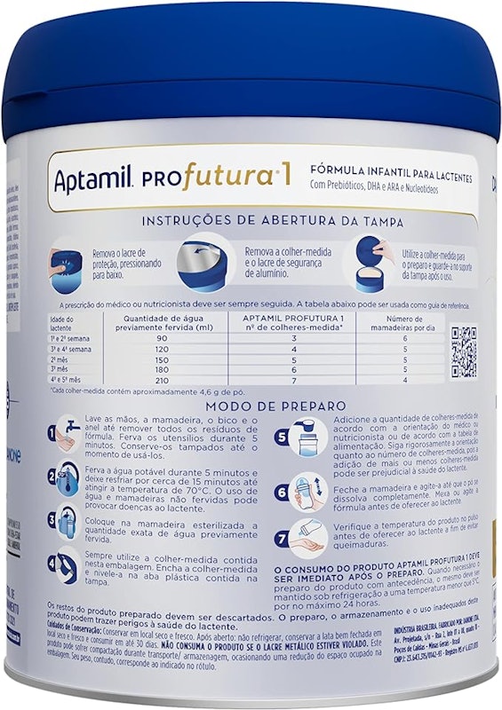 Fórmula Infantil Aptamil Profutura 1 - 800 g 2