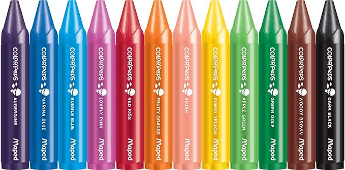 Giz de Cera Color'Peps Jumbo Estojo com 12 Cores 2