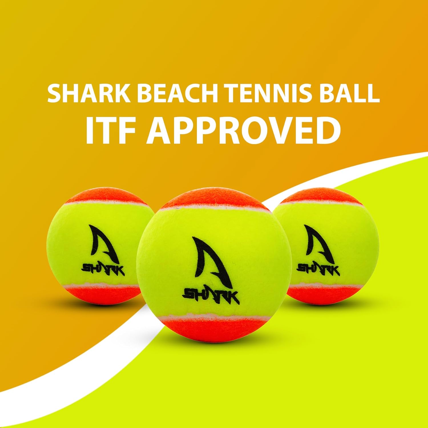 Bola de Beach Tennis Shark BT c/ 3 Pcs 2