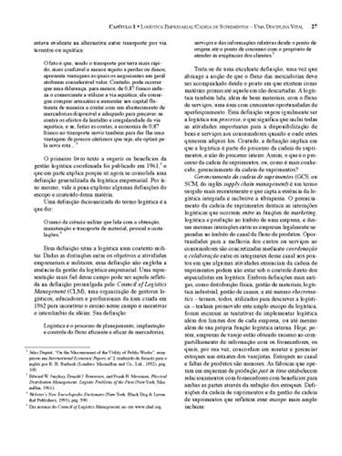 Gerenciamento da Cadeia de Suprimentos/Logística Empresarial 3