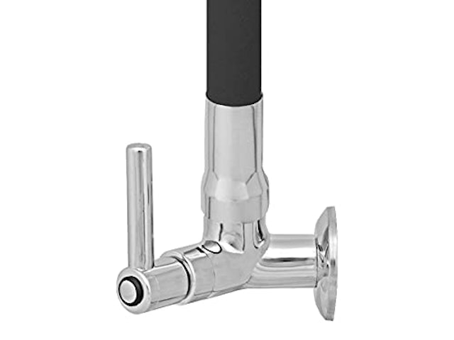 Torneira Gourmet C51 Flexível de Cozinha Parede Preta 1/4 de Volta 3