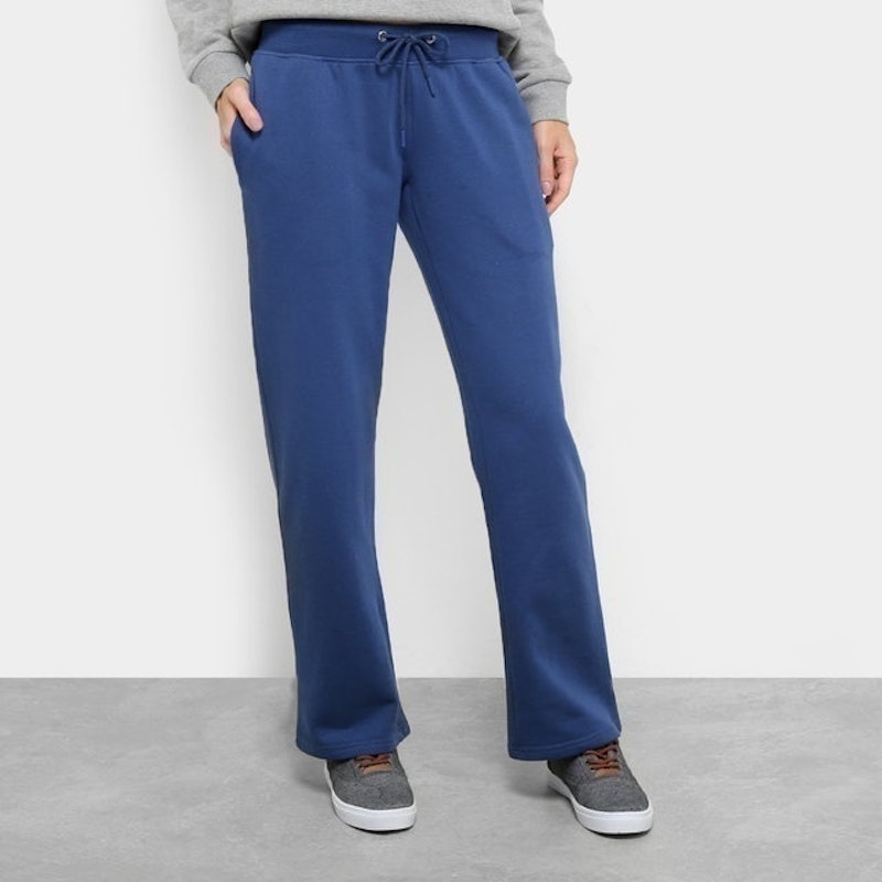 Calça Moletom Feminina Reta Burn Básica 1