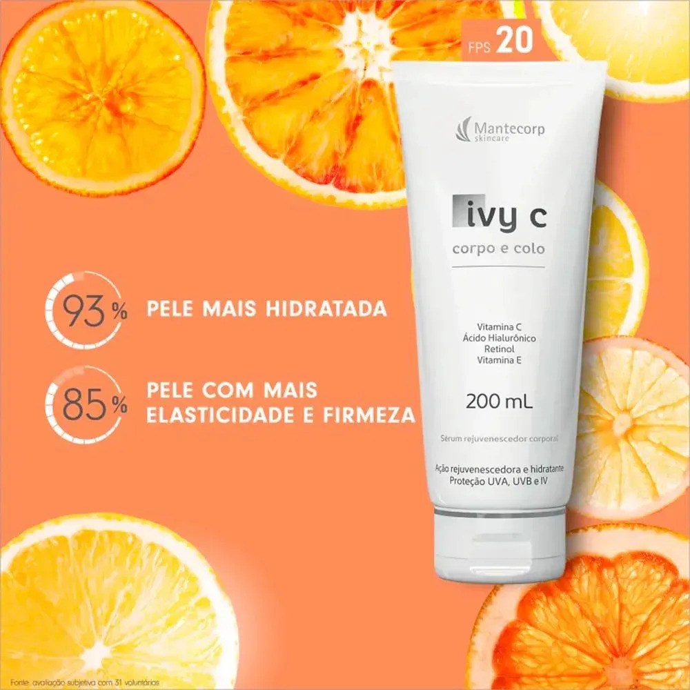 Rejuvenescedor Proteção Solar FPS 20 Ivy C Corpo e Colo 2