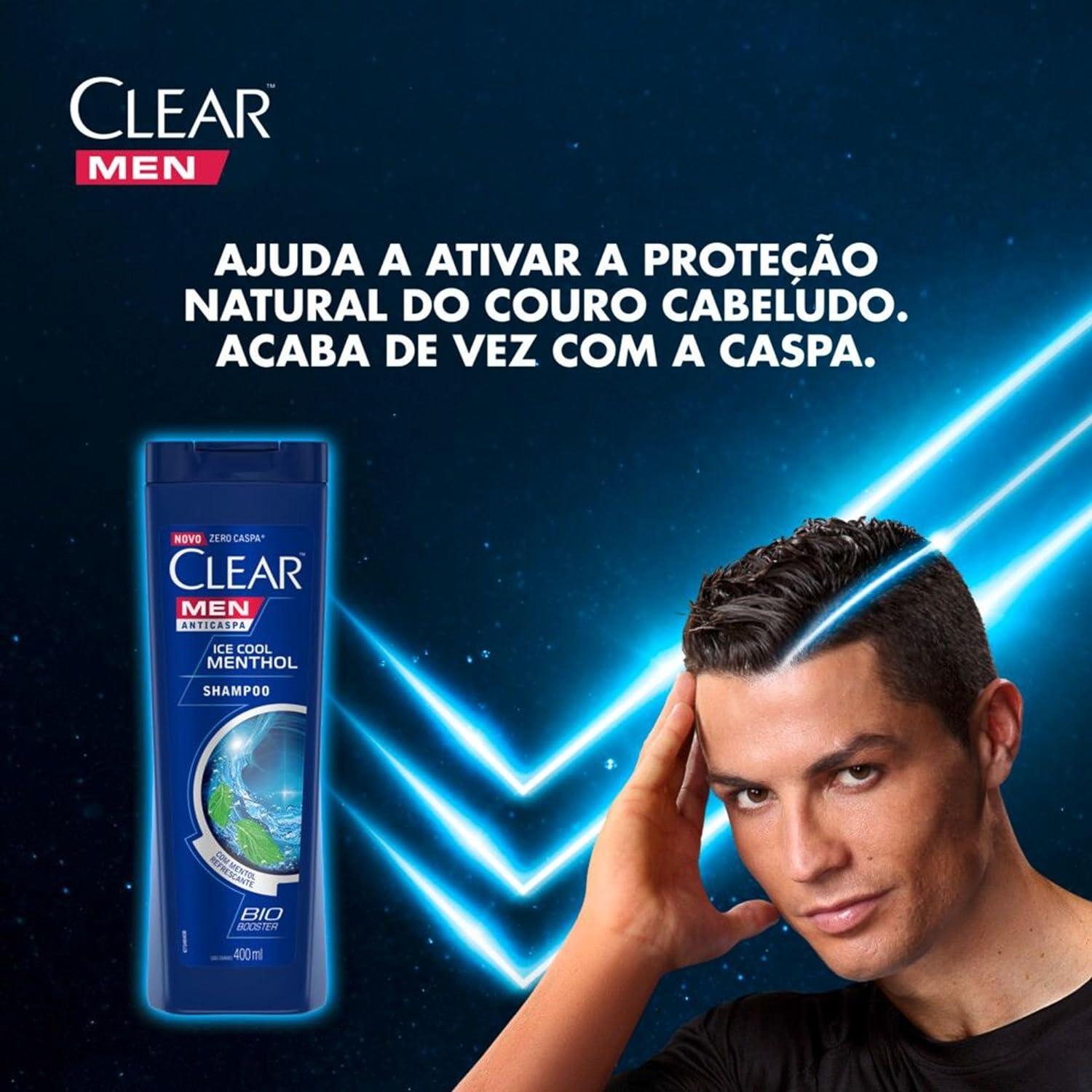 Shampoo Anticaspa Clear Men Ice Cool Menthol 3