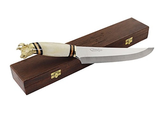 Faca para Churrasco 9" Zakharov Golden Bull Cabo de Osso 4