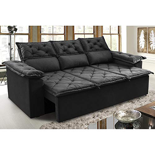 Sofá 3 Lugares Retrátil e Reclinável Cama inBox Compact 4