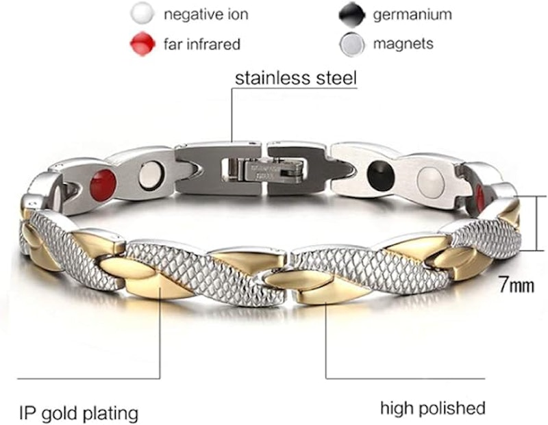 Pulseira Magnética Aço Inoxidável Hottime 2