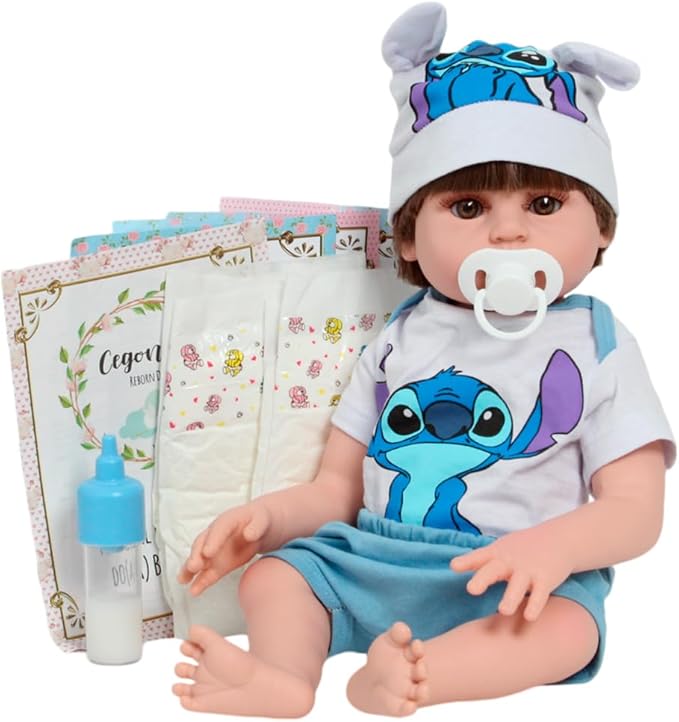 Bebê Reborn Menino com Acessórios Lindo Recém Nascido 1