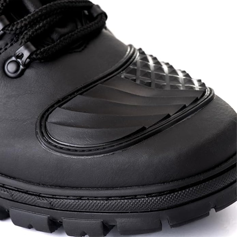 Bota de Motociclista Masculina Preta com Zíper e Proteção Antiderrapante 2