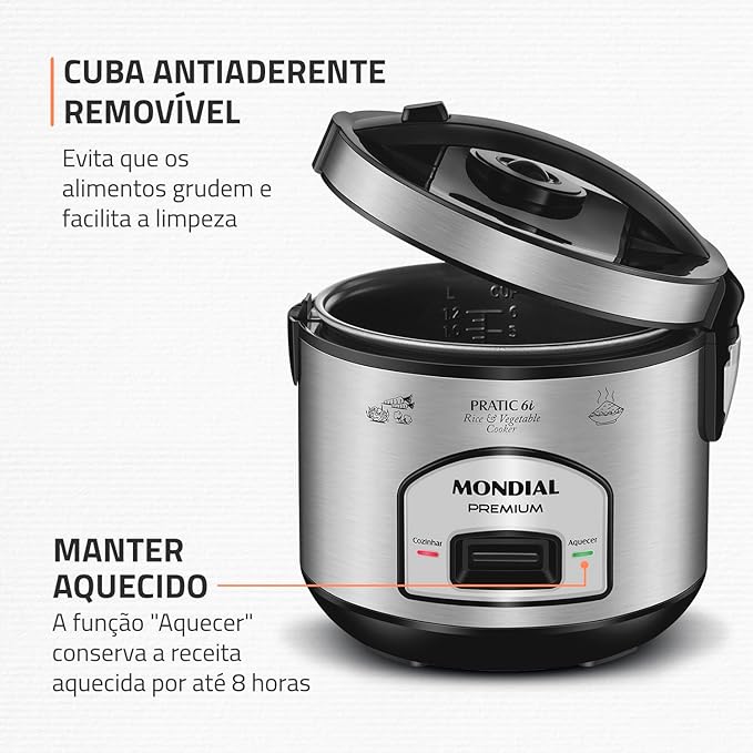 Panela Elétrica Mondial Pratic 6 L 3