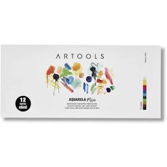 Aquarela Bisnaga Misci com 12 Cores