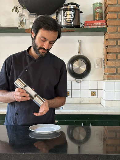 Sal e Pimenta no Mesmo Utensílio