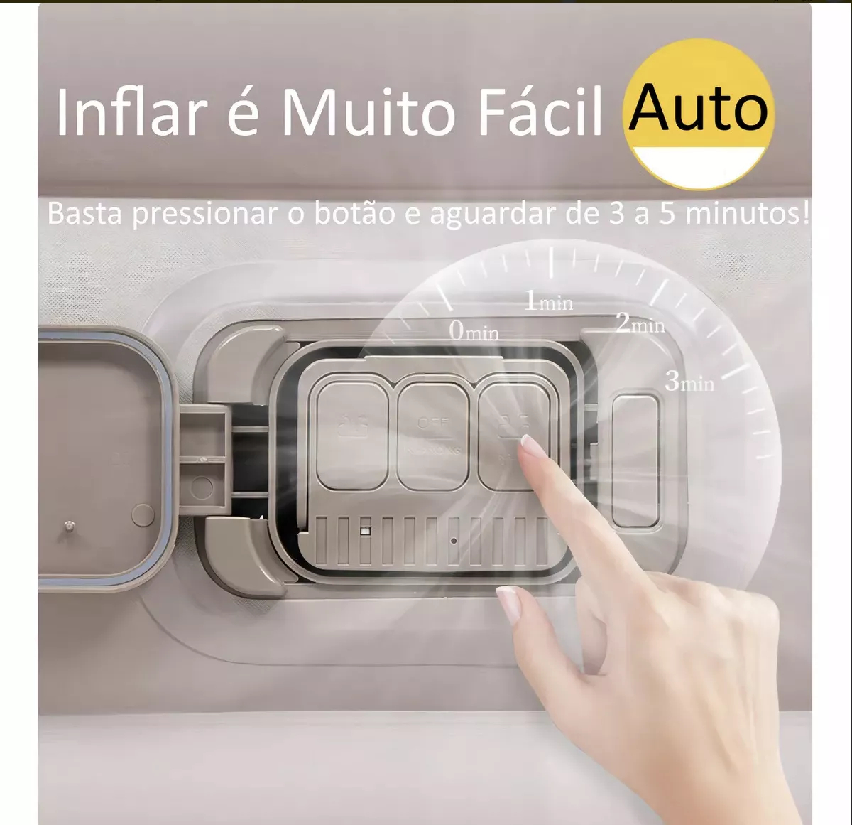 Colchão Inflável Queen Size com Bomba Inflável de Bateria 5