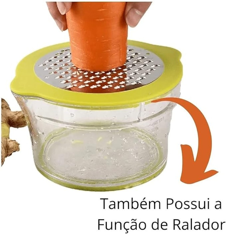 Espremedor 4 em 1 Laranja Limão Ralador Medidor Ovo 4