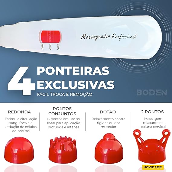 Massageador Elétrico Corporal Infravermelho Portátil Boden 2