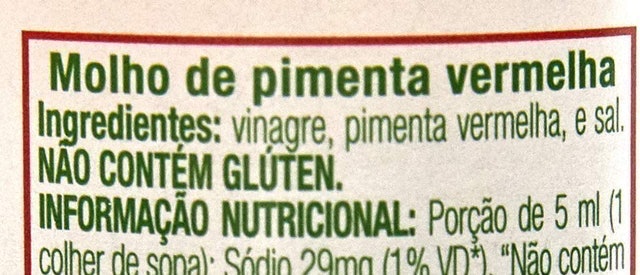 Molho de Pimenta Vermelha Original 4