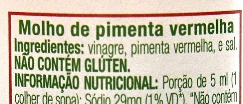 Molho de Pimenta Vermelha Original 4