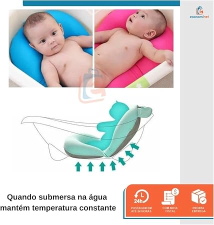 Almofada de Banho para Bebê Banheira Flutuante Baby Style 3