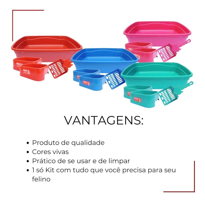 Kit Banheiro do Gato Brinqpet 04 pçs 4